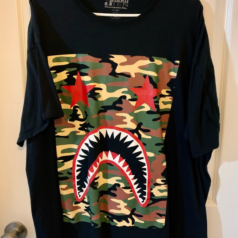 Hard ten clothing Bape style tee size XXL